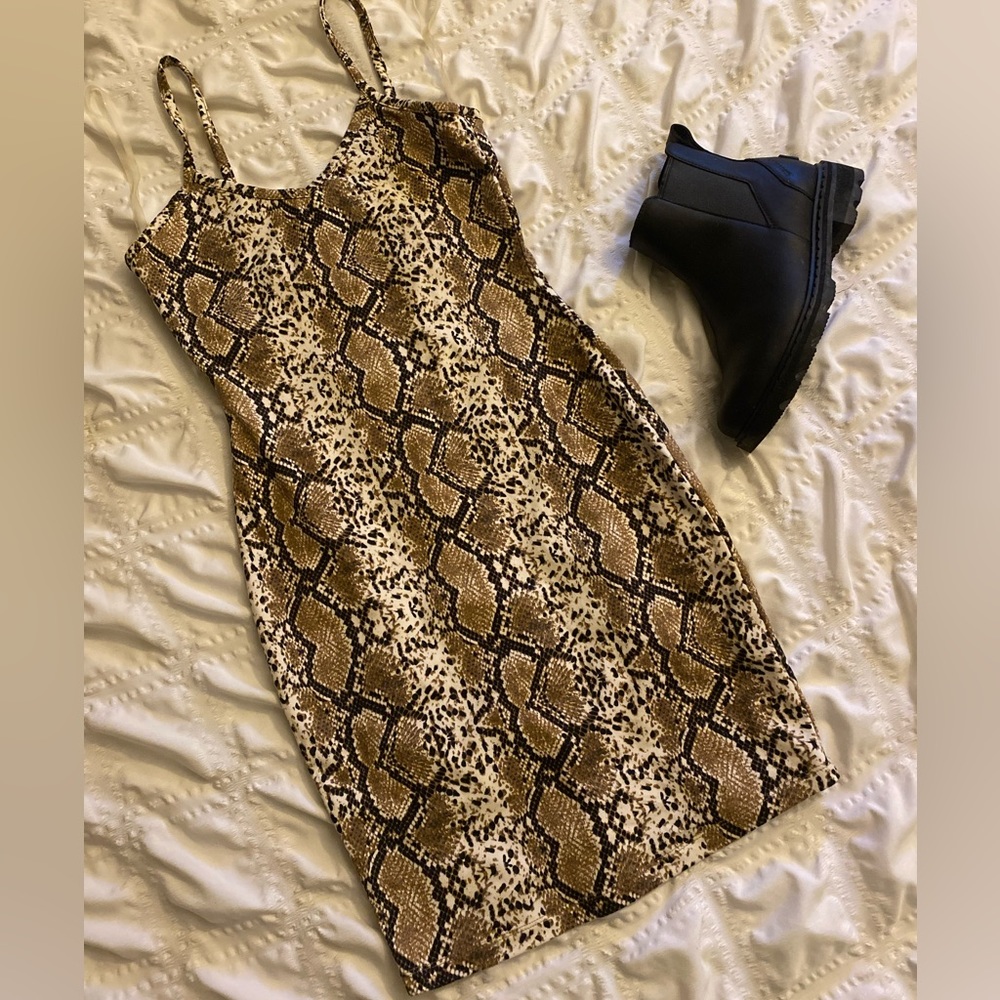Dress print animal